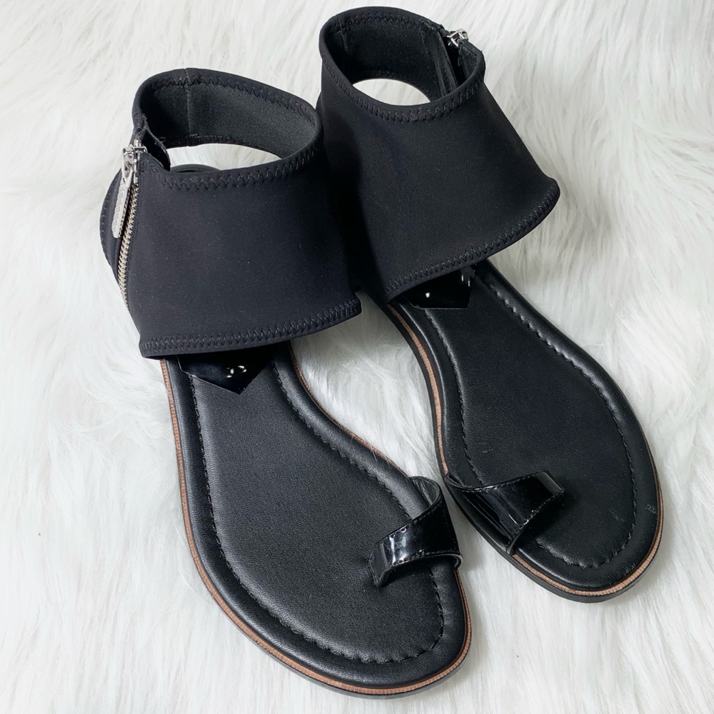 SOLD-Donald J. Pliner Zippered Wrap Thong Sandals - Picture 6 of 8